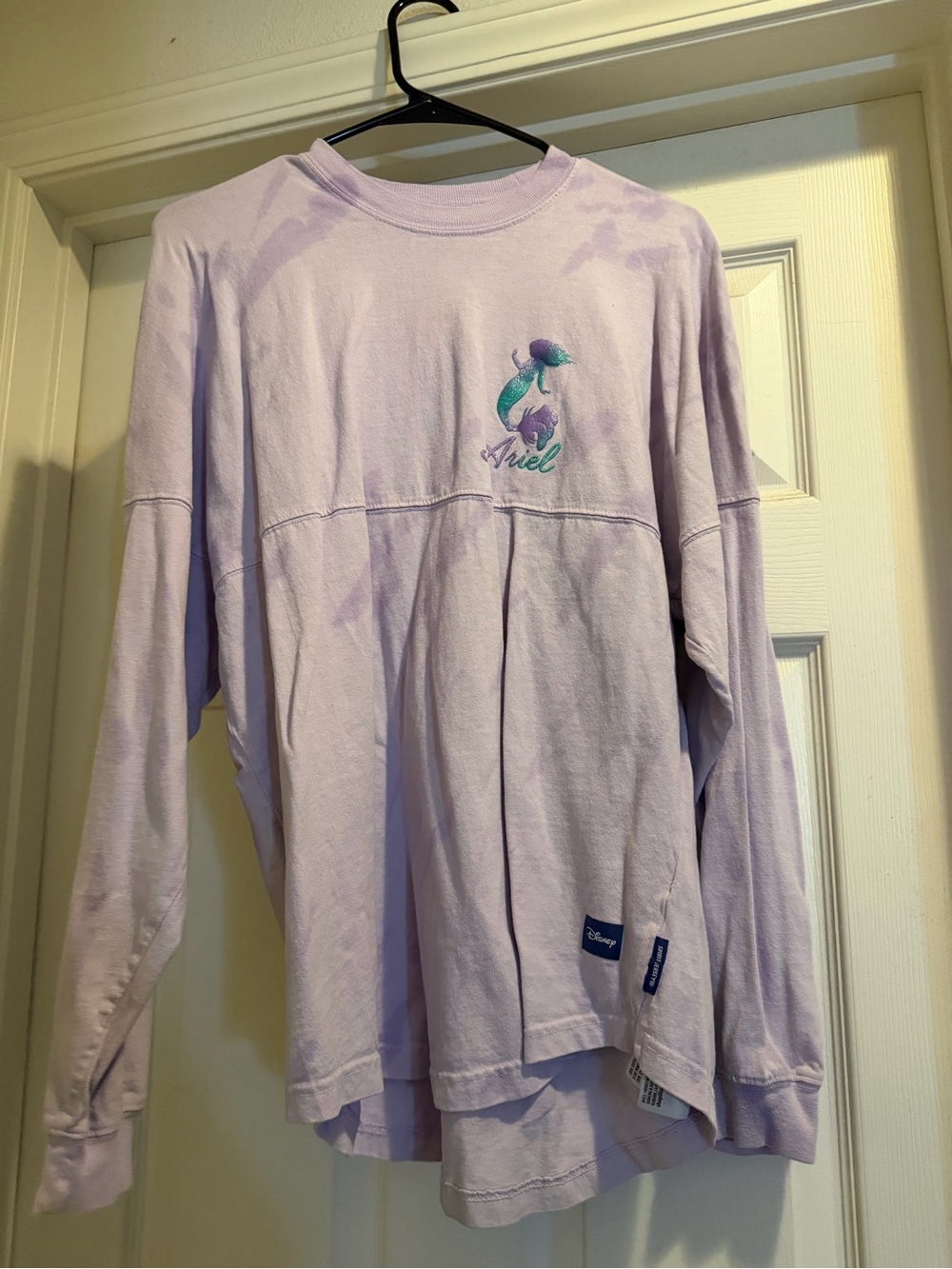 Disney Ariel Lavender Long-Sleeve Graphic Tee for Kids